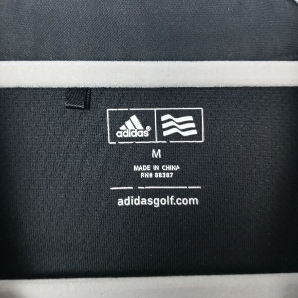 Adidas black polo tee size medium - Picture 3 of 6